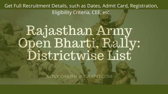 Rajasthan Army Bharti Rally list-560x315